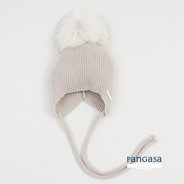 Pangasa Baby Faux Pom String Tie Hat - 14 Colours - Preorder