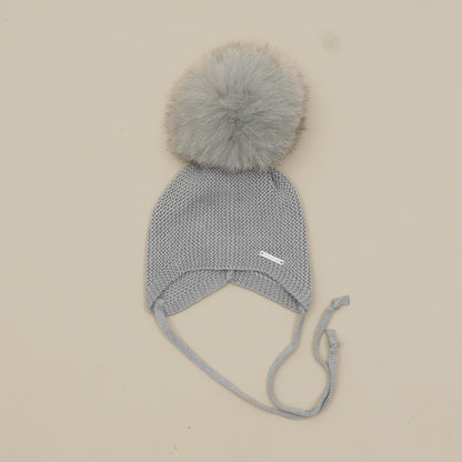 Pangasa Baby Faux Pom String Tie Hat - 14 Colours - Preorder