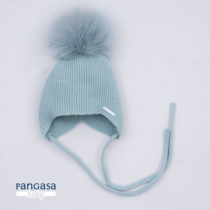 Pangasa Baby Faux Pom String Tie Hat - 14 Colours - Preorder