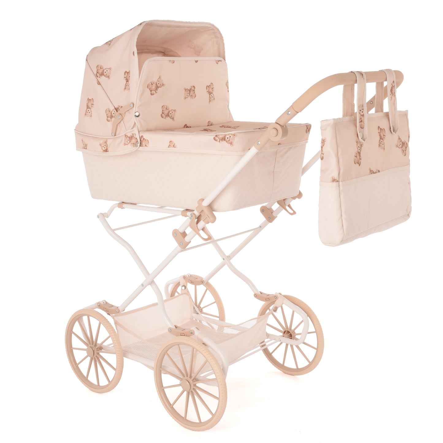 Teddy Reborn Dolls Pram
