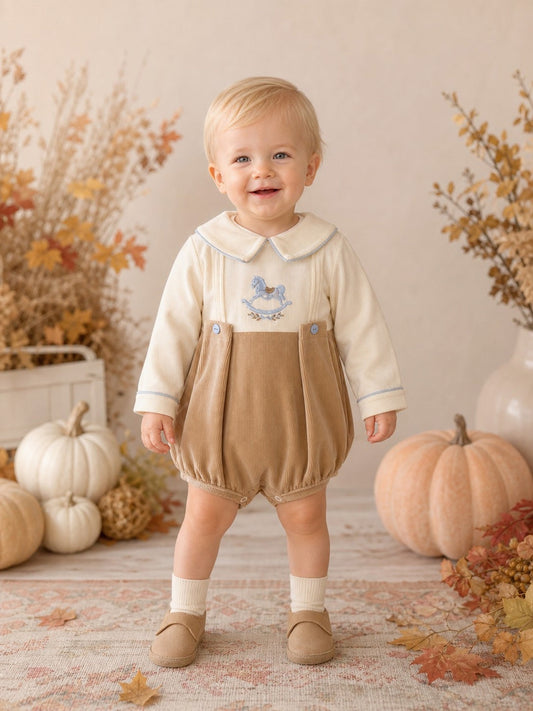 Boys Camel Rocking Horse Romper