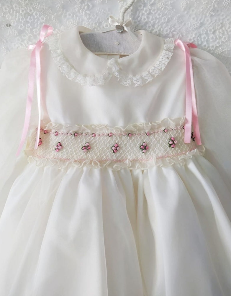 Pink Organza Dress - (Made to order)