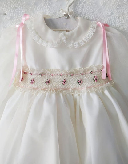 Pink Organza Dress - (Made to order)