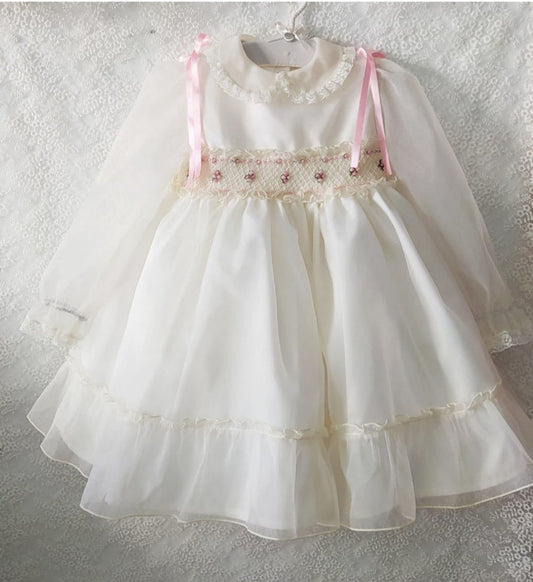 Pink Organza Dress - (Made to order)