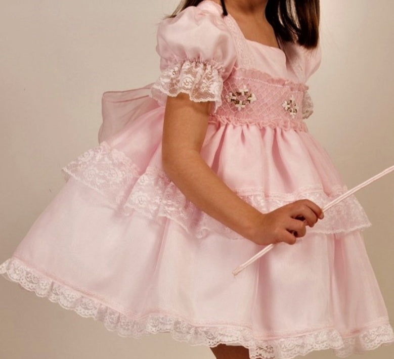 Sonata Girls Dalia Hand Smocked Dress - (Made to order)