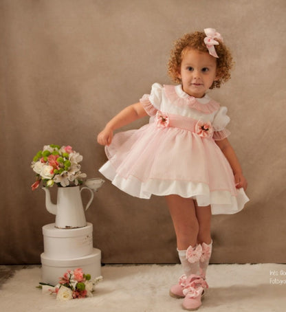 Sonata Pink Organza VE21-06 Dress (Made to order)