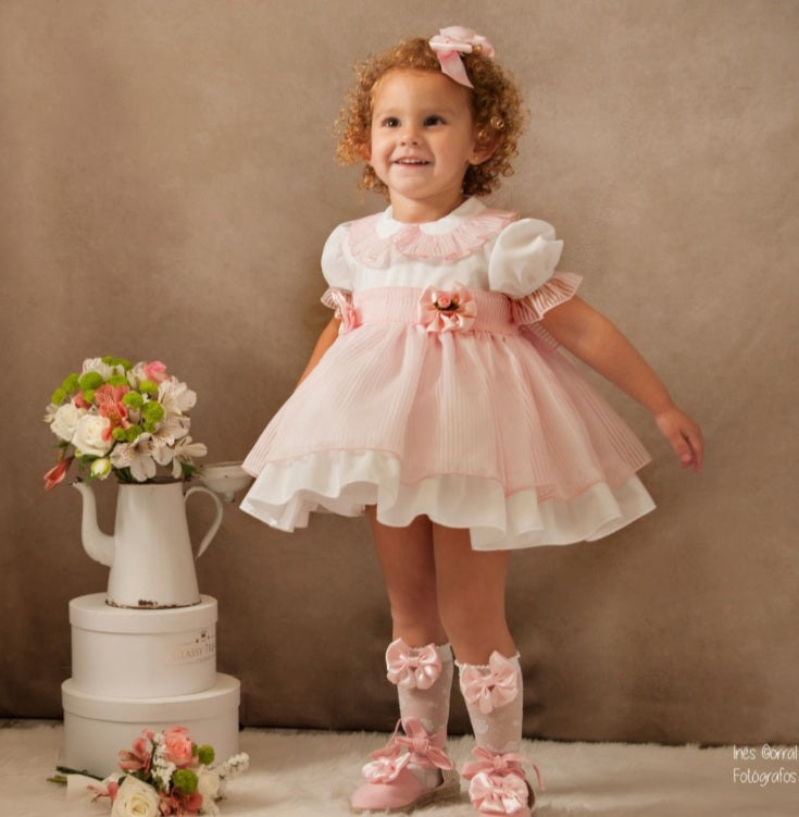 Sonata Pink Organza VE21-06 Dress (Made to order)