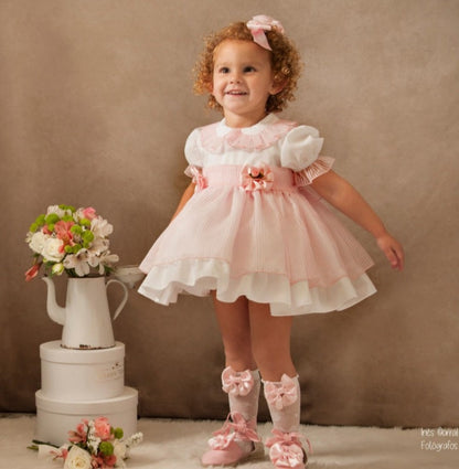 Sonata Pink Organza VE21-06 Dress (Made to order)