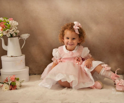 Sonata Pink Organza VE21-06 Dress (Made to order)