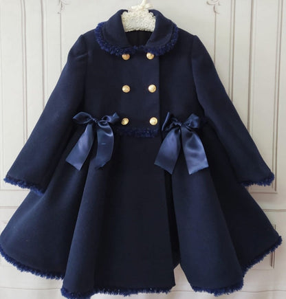 Sonata Emily Navy Coat AW (Made to order)