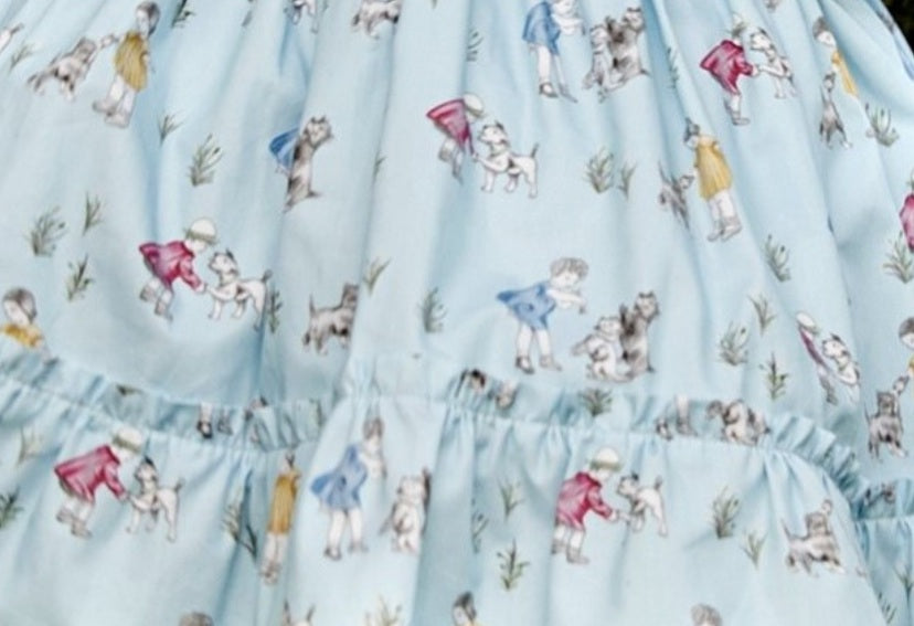 Sonata Blue Pearl Dress (Made to order)