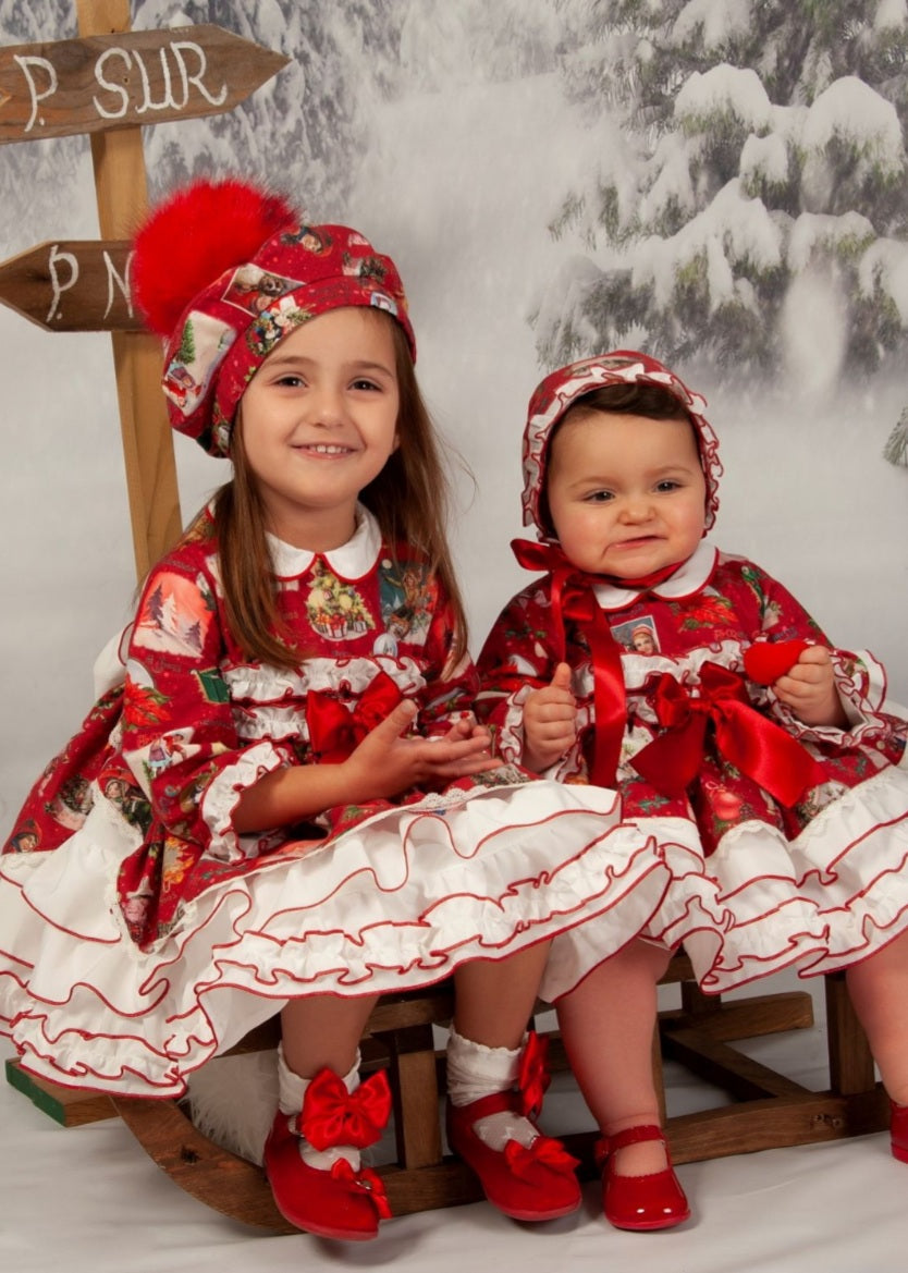 Sonata Christmas Print Dress AW (Made to order)