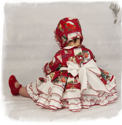 Sonata Christmas Print Dress AW (Made to order)