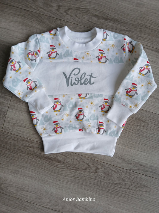 Personalised Penguins Jumper