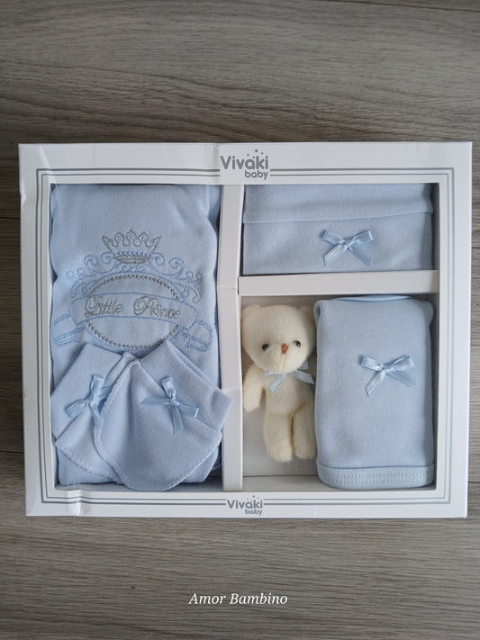 Baby Boys Blue 'little prince' 5 Piece Set