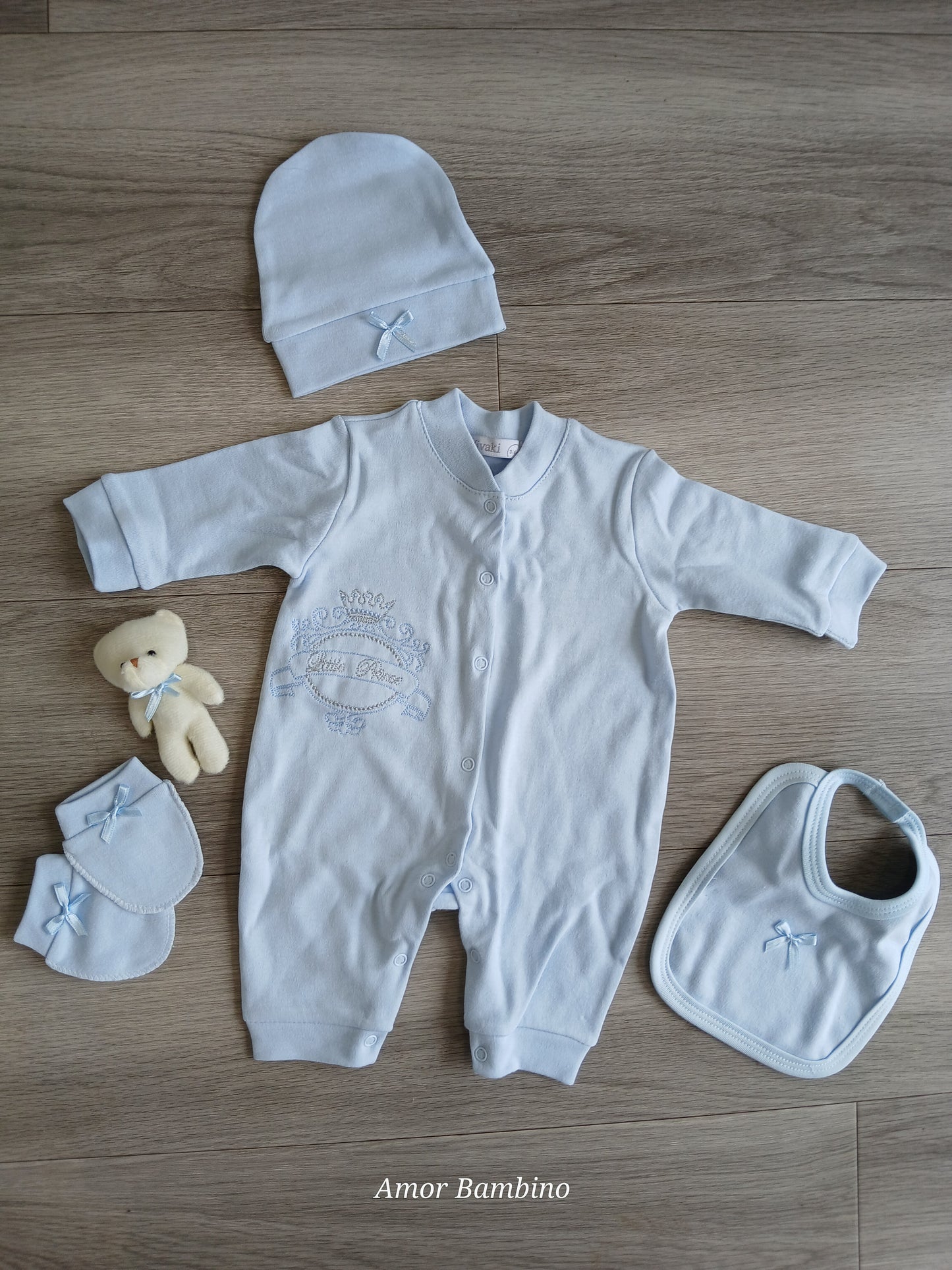 Baby Boys Blue 'little prince' 5 Piece Set