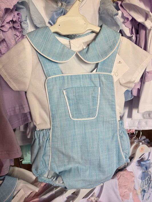 Baby Boys Blue Romper & Shirt