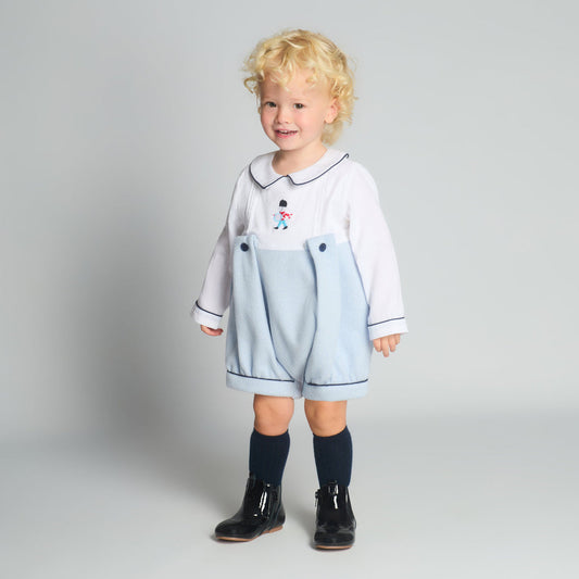 Boys Blue Soldier Romper