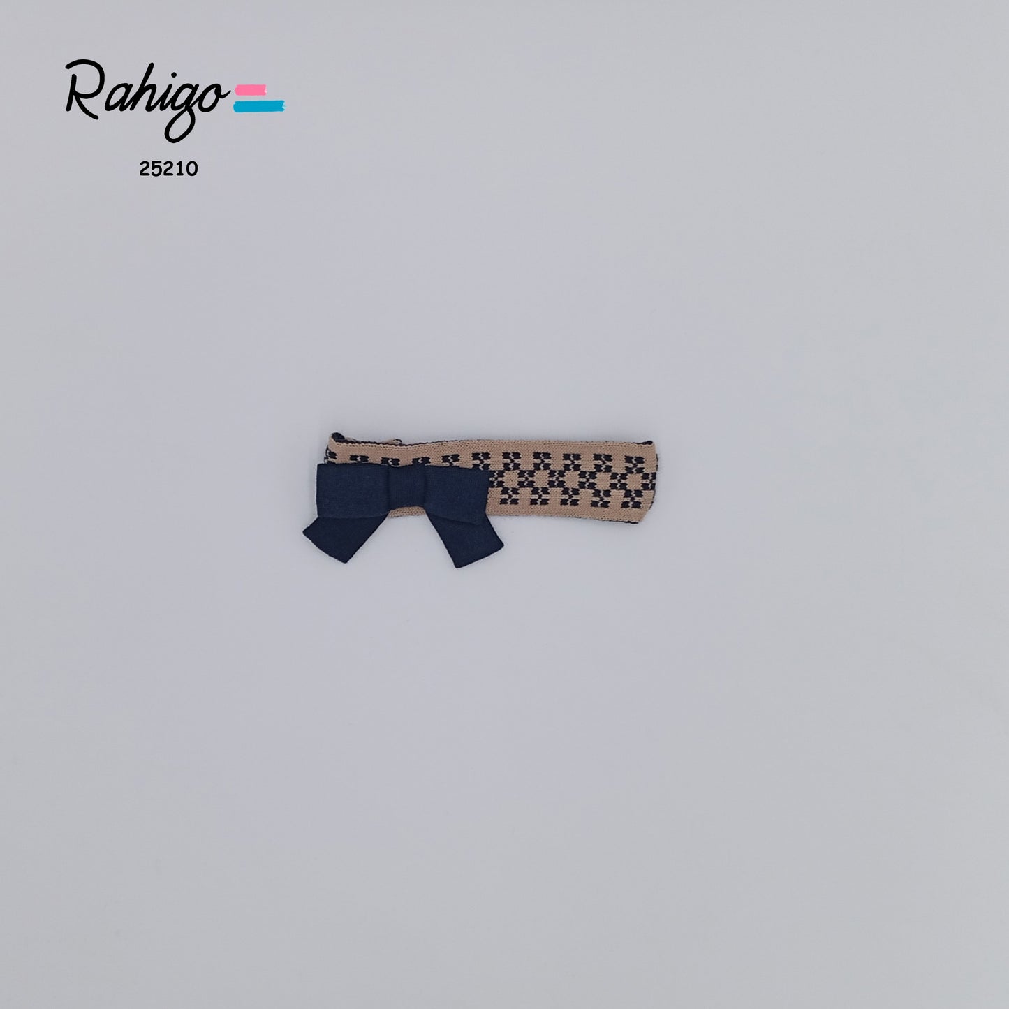 Baby Girls Rahigo Camel & Navy Headband AW25 - in stock