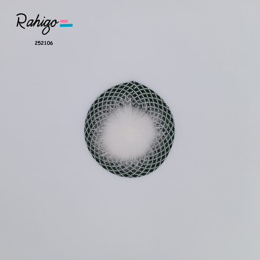 Girls Rahigo Bottle Green & Cream Pom Beret AW25