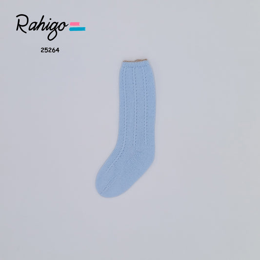 Boys Rahigo Baby Blue & Camel Socks AW25 - in stock