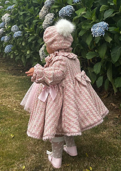 Pink Tweed Coat AW (Made to order)