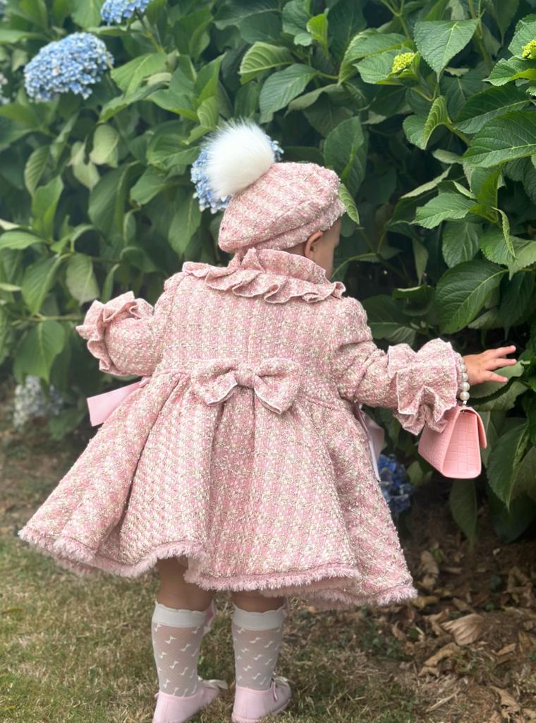 Pink Tweed Coat AW (Made to order)