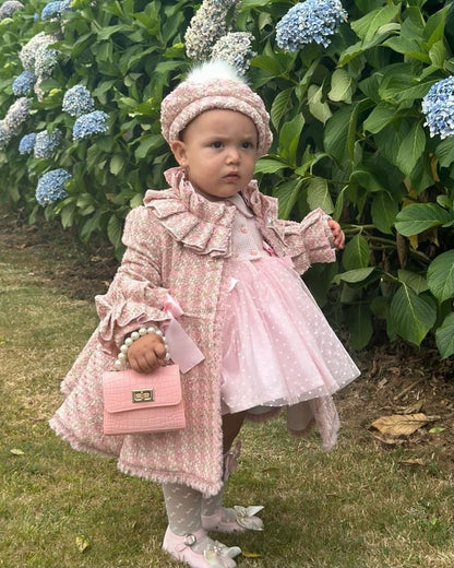 Pink Tweed Coat AW (Made to order)