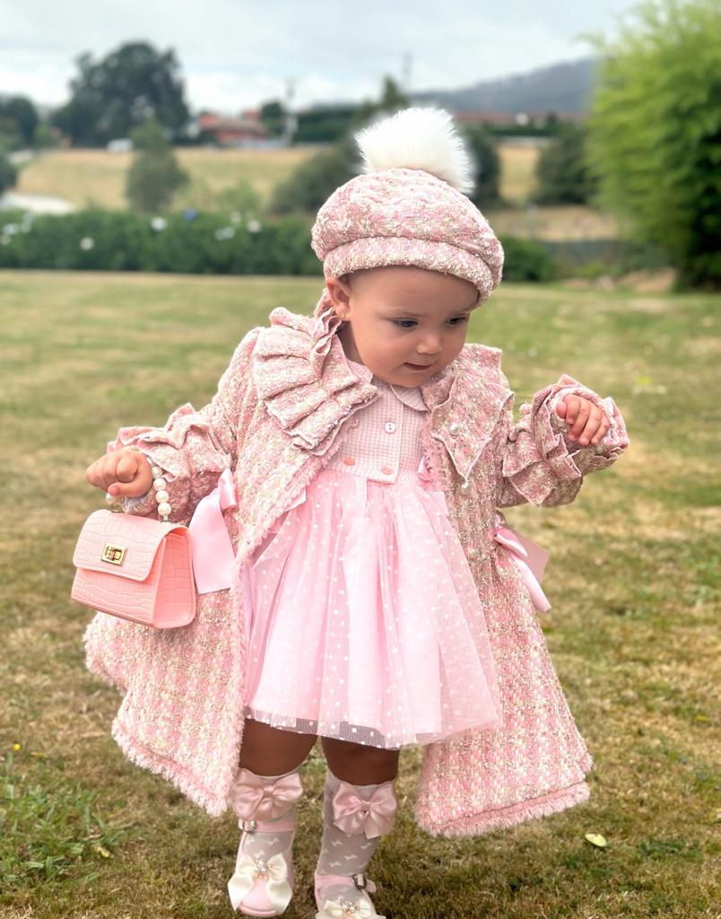 Pink Tweed Coat AW (Made to order)