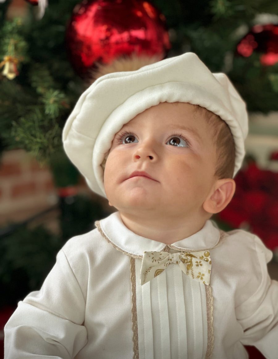 Boys Golden Christmas Short Set AW (Made to order)