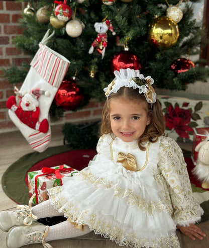 Golden Christmas Dress AW (Made to order)