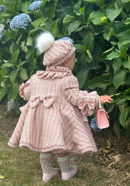Pink Tweed Coat AW (Made to order)