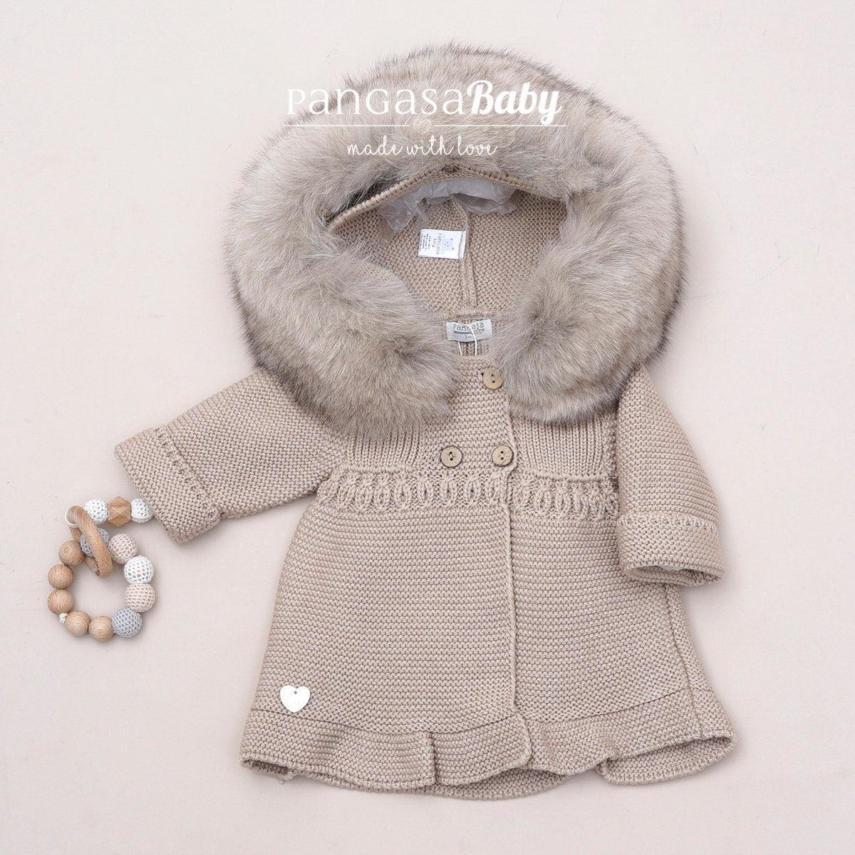 Pangasa Baby Ivory Fur Jacket - Preorder