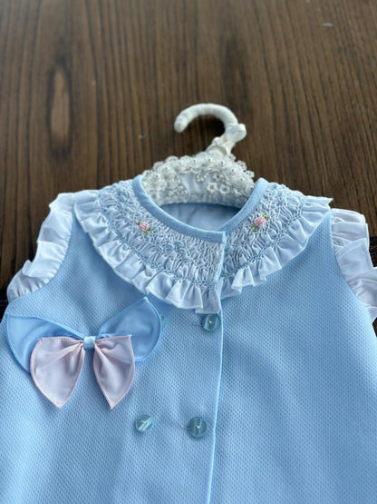 A-line Handsmocked Collar Dress (Made to order)