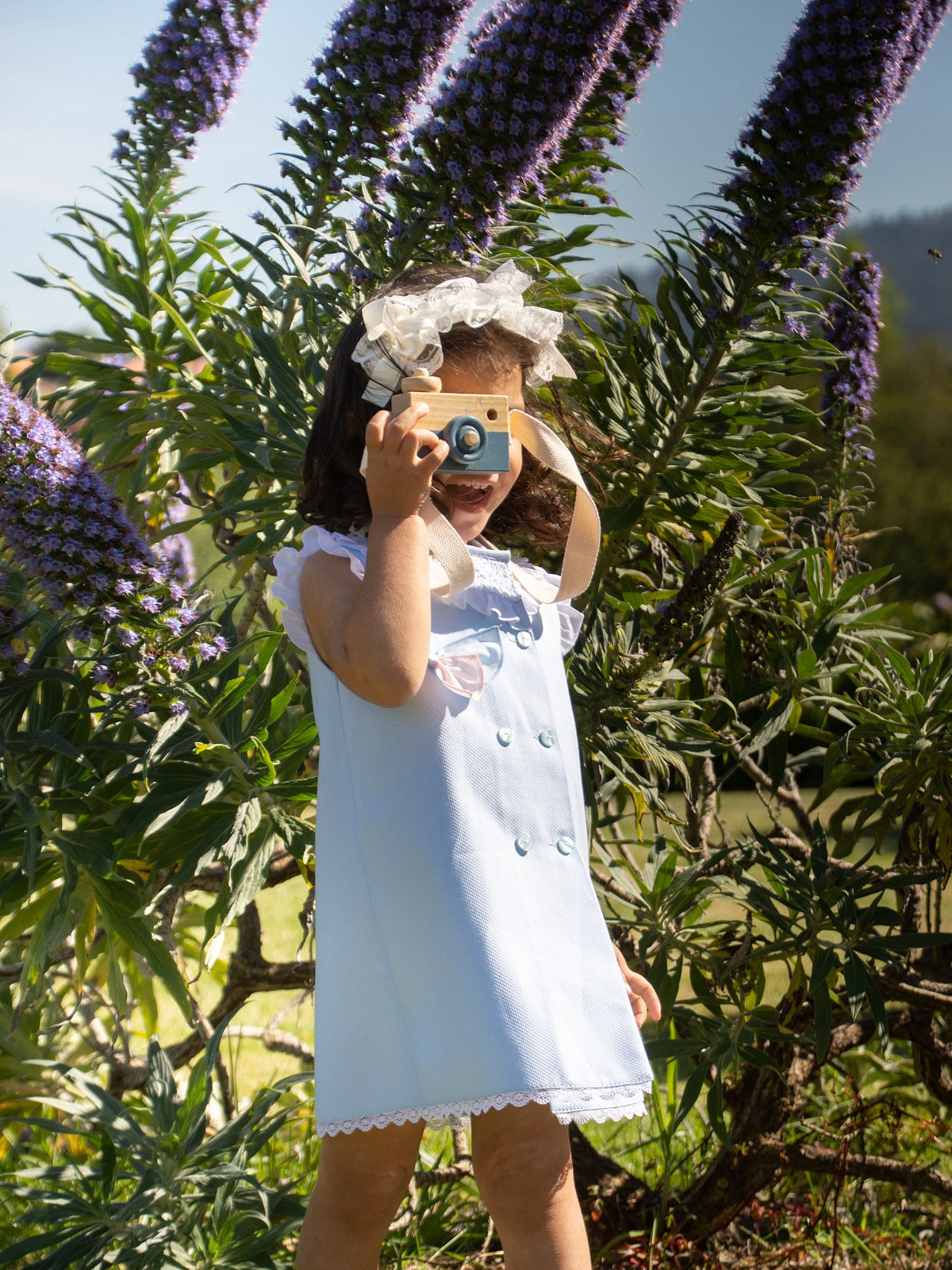A-line Handsmocked Collar Dress (Made to order)