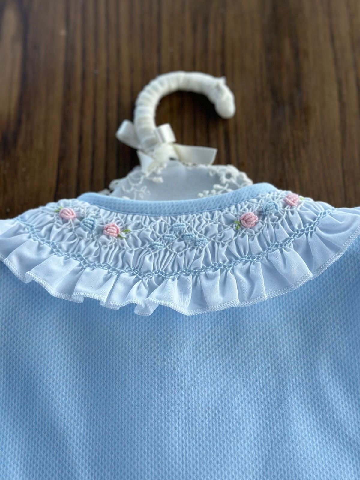 A-line Handsmocked Collar Dress (Made to order)