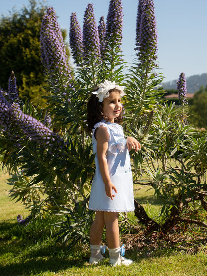 A-line Handsmocked Collar Dress (Made to order)