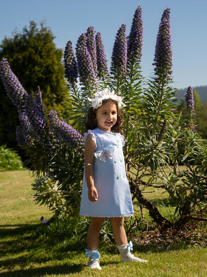 A-line Handsmocked Collar Dress (Made to order)