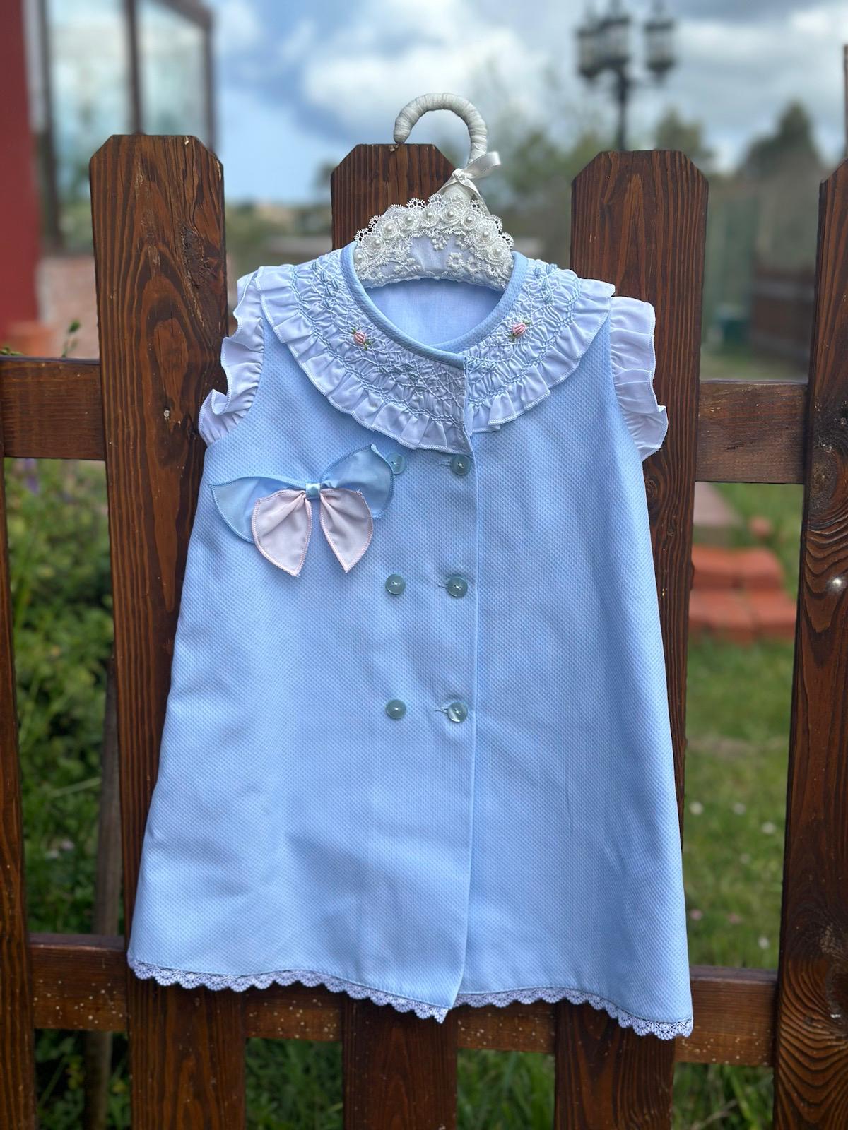 A-line Handsmocked Collar Dress (Made to order)