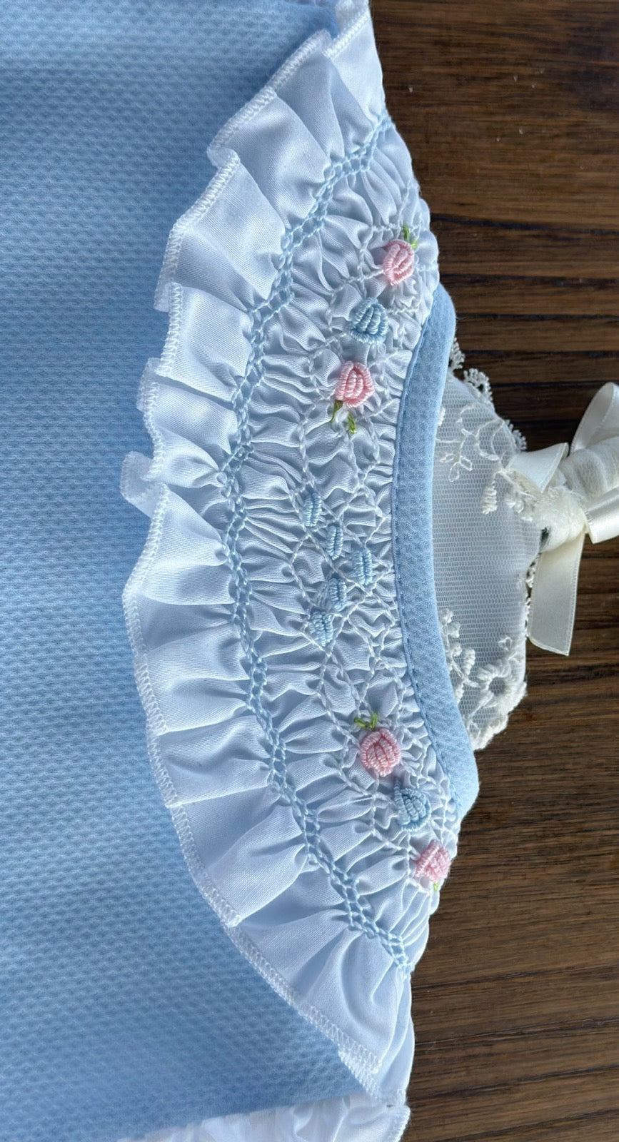 A-line Handsmocked Collar Dress (Made to order)