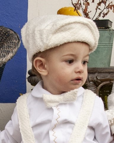 Boys Ivory Duffle Hat AW (Made to order)