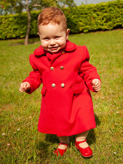 Sonata Boys Red Mouflon Coat AW (Made to order)