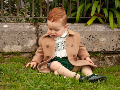 Sonata Classic Style Boys Camel Coat AW (Made to order)