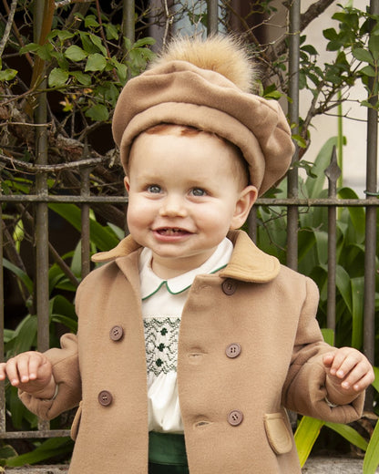 Sonata Classic Style Boys Camel Coat AW (Made to order)