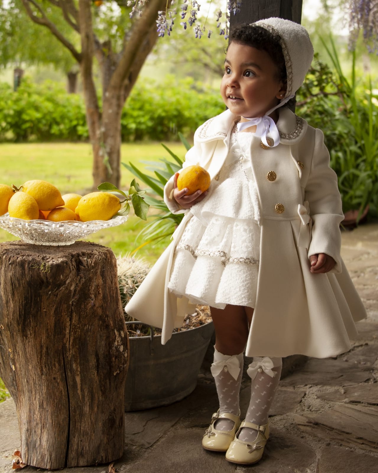Cream Handmade Traditional Sonata Coat AW (Made to order)