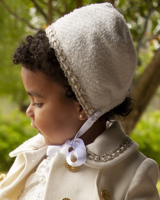 Cream Handmade Traditional Bonnet AW (Made to order)