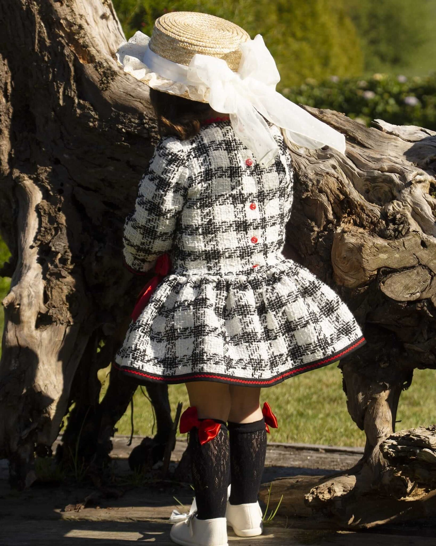 Tweed Girls Dropwaist Dress AW (Made to order)