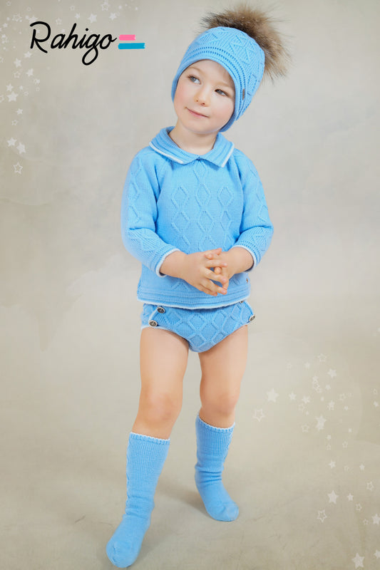 Baby Boys Rahigo Blue 2 piece Jumper & Jam Pants AW25 - in stock