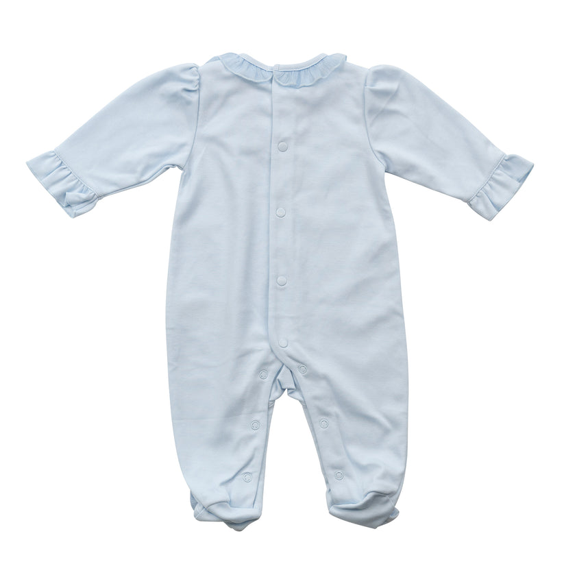 Baby Girls Blue All In One Baby Grow