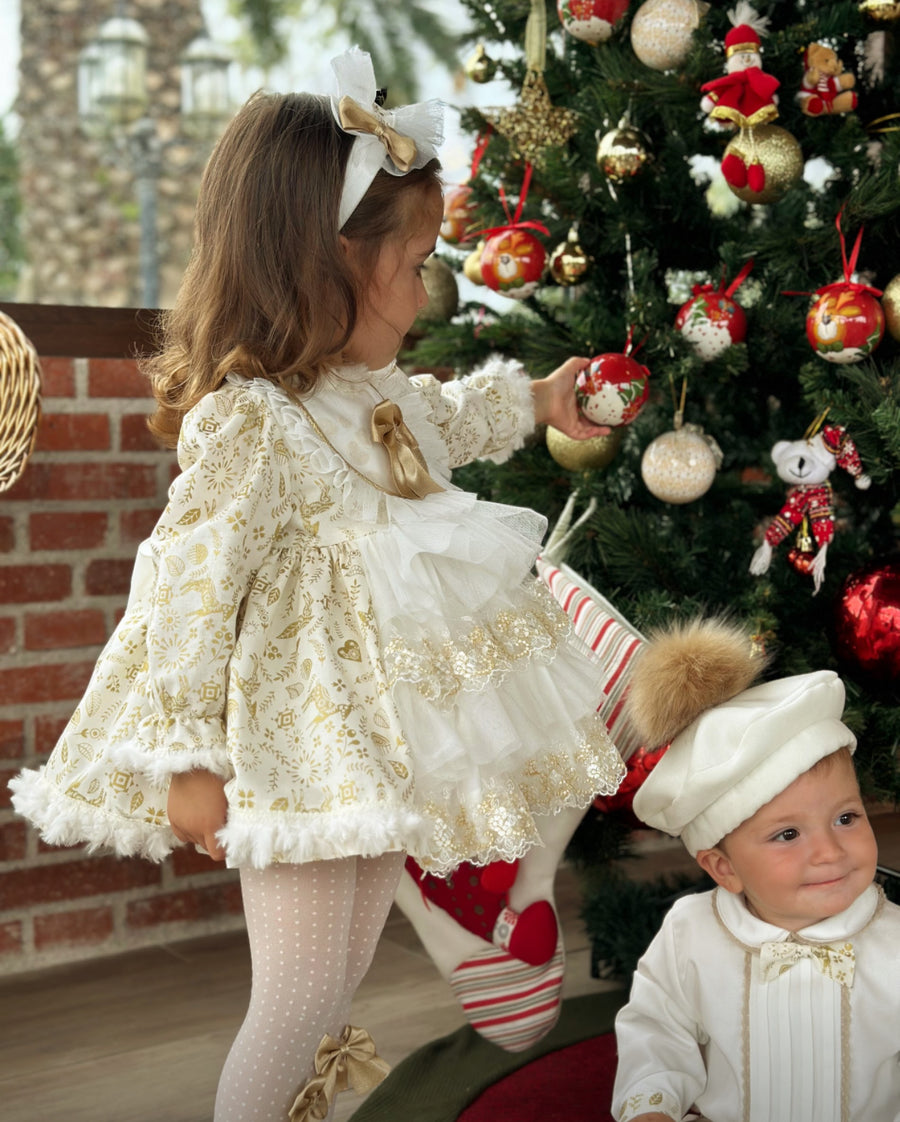 Golden Christmas Dress AW (Made to order)